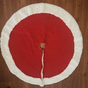 Vintage Crocheted Christmas Tree Skirt